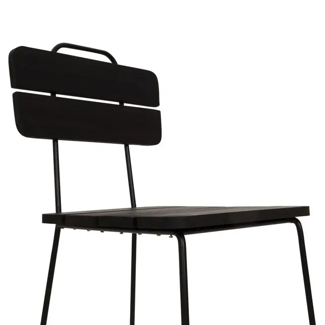 BANCO MÉDIO CLAVE - PRETO/PRETO - Foto 5