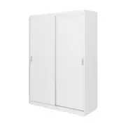 GUARDA-ROUPA 2 PORTAS DE CORRER 1,60 M FLOW - BRANCO - Foto 4