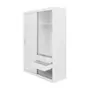 GUARDA-ROUPA 2 PORTAS DE CORRER 1,60 M FLOW - BRANCO - Foto 5