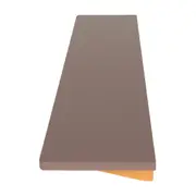 PRATELEIRA 6,5 CM X 1 M X 20 CM ALENTO - ARGILA/AMÊNDOA - Foto 3