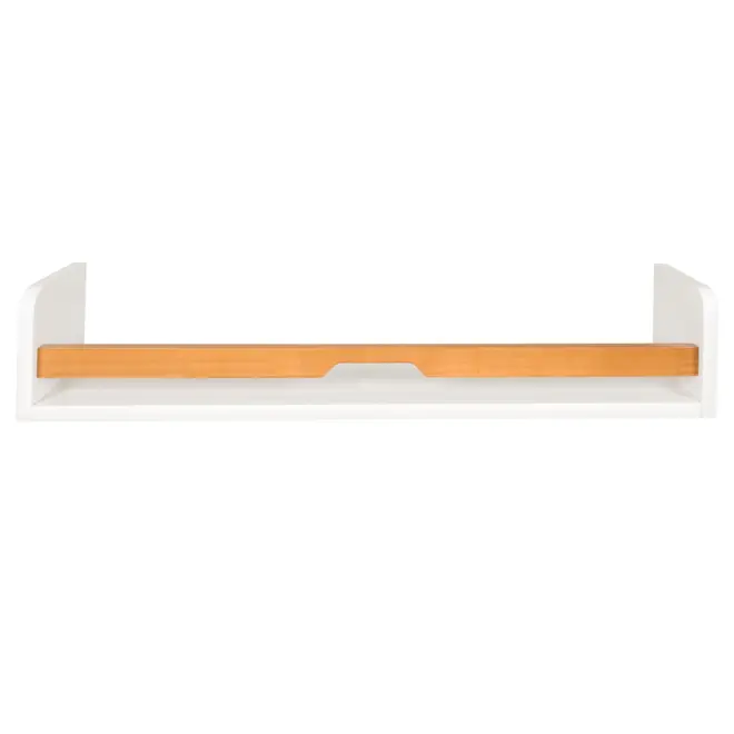 PRATELEIRA 13 CM X 70 CM X 15 CM ALENTO - BRANCO/AMÊNDOA - Foto 1
