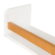 PRATELEIRA 13 CM X 70 CM X 15 CM ALENTO - BRANCO/AMÊNDOA - Foto 4