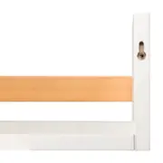 PRATELEIRA 13 CM X 70 CM X 15 CM ALENTO - BRANCO/AMÊNDOA - Foto 5