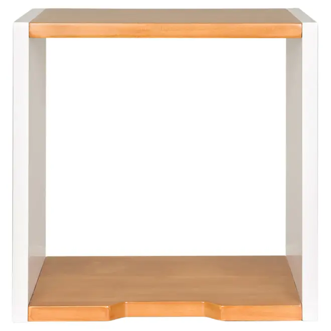 NICHO 30 CM X 30 CM X 20 CM ALENTO - BRANCO/AMÊNDOA - Foto 1