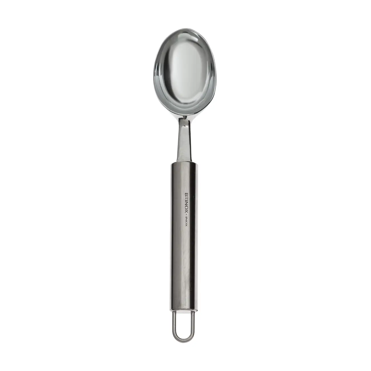 COLHER PARA SORVETE 21 CM ELLIP - INOX - Foto 1