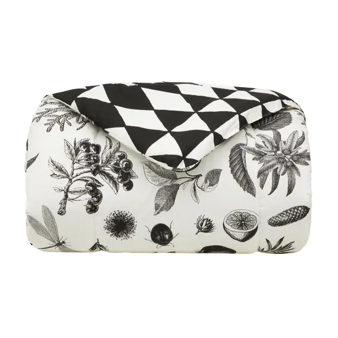 EDREDOM DE SOLTEIRO 1,60 M X 2,40 M NATUREZA - CREAM/PRETO - Foto 2