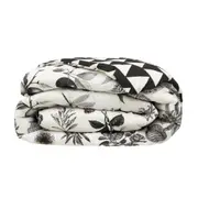 EDREDOM DE SOLTEIRO 1,60 M X 2,40 M NATUREZA - CREAM/PRETO - Foto 5