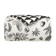 EDREDOM DE SOLTEIRO 1,60 M X 2,40 M NATUREZA - CREAM/PRETO - Foto 8