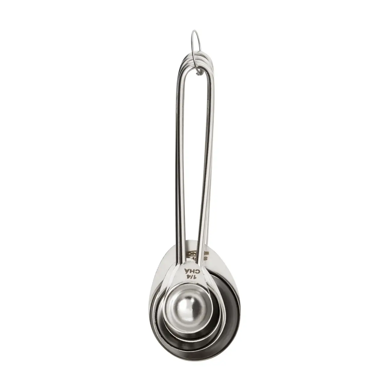 JOGO DE COLHERES MEDIDORAS 4 PEÇAS ELLIP - INOX - Foto 2