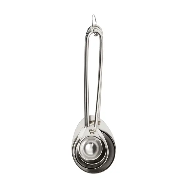 JOGO DE COLHERES MEDIDORAS 4 PEÇAS ELLIP - INOX - Foto 2