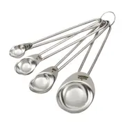 JOGO DE COLHERES MEDIDORAS 4 PEÇAS ELLIP - INOX - Foto 3
