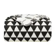 EDREDOM DE CASAL E QUEEN 2,40 M X 2,50 M NATUREZA - CREAM/PRETO - Foto 4