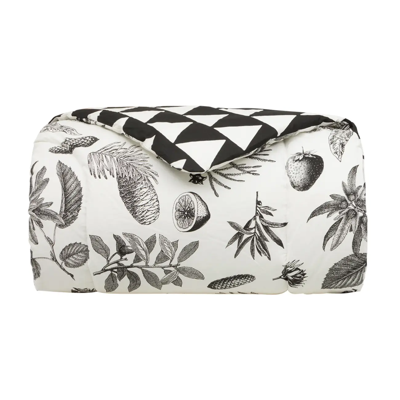 EDREDOM DE CASAL E QUEEN 2,40 M X 2,50 M NATUREZA - CREAM/PRETO - Foto 8