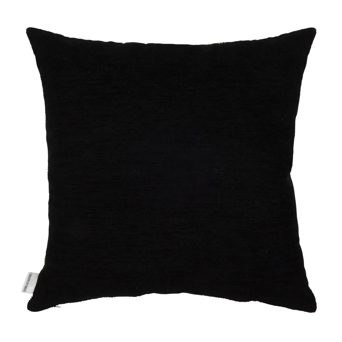 CAPA PARA ALMOFADA 43 CM X 43 CM THURI - NATURAL/PRETO - Foto 3