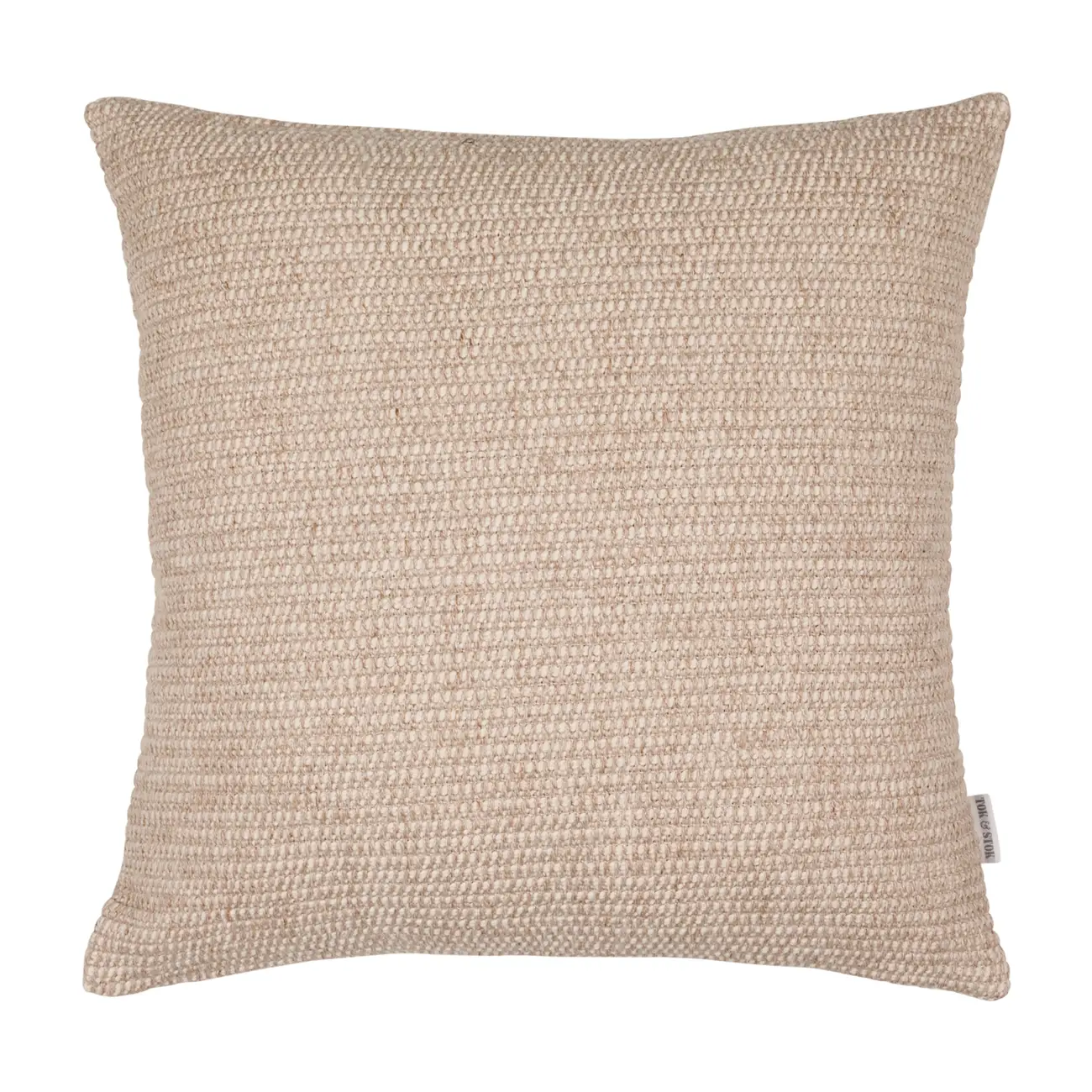 CAPA PARA ALMOFADA 43 CM X 43 CM JEQUIÁ - NATURAL/BEGE - Foto 1