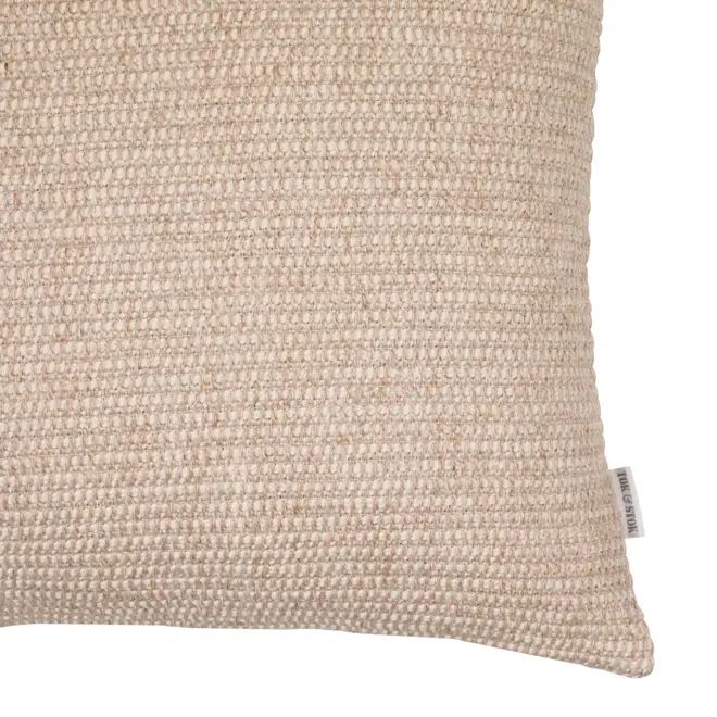 CAPA PARA ALMOFADA 43 CM X 43 CM JEQUIÁ - NATURAL/BEGE - Foto 2