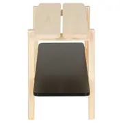 SAPATEIRA 31 CM X 78 CM X 43 CM PLANC - NATURAL WASHED/PRETO - Foto 3