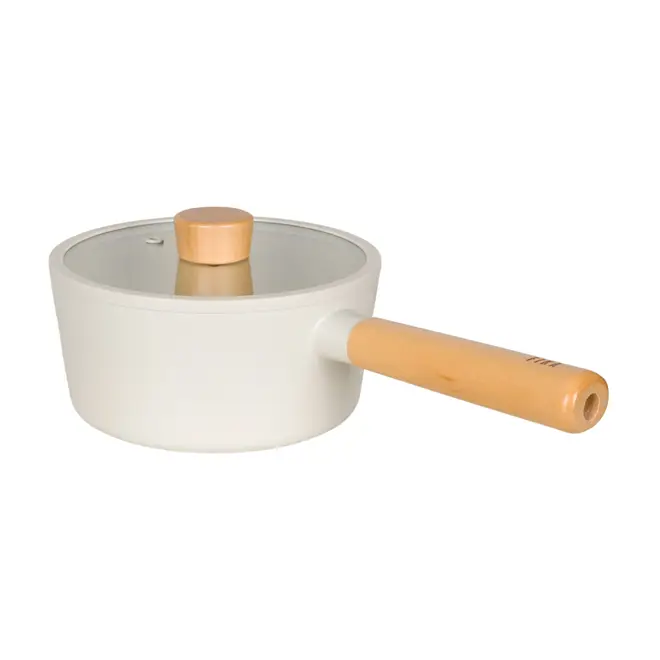 PANELA INDUÇÃO 18 CM FIKA - BEGE/PINUS NATURAL - Foto 3