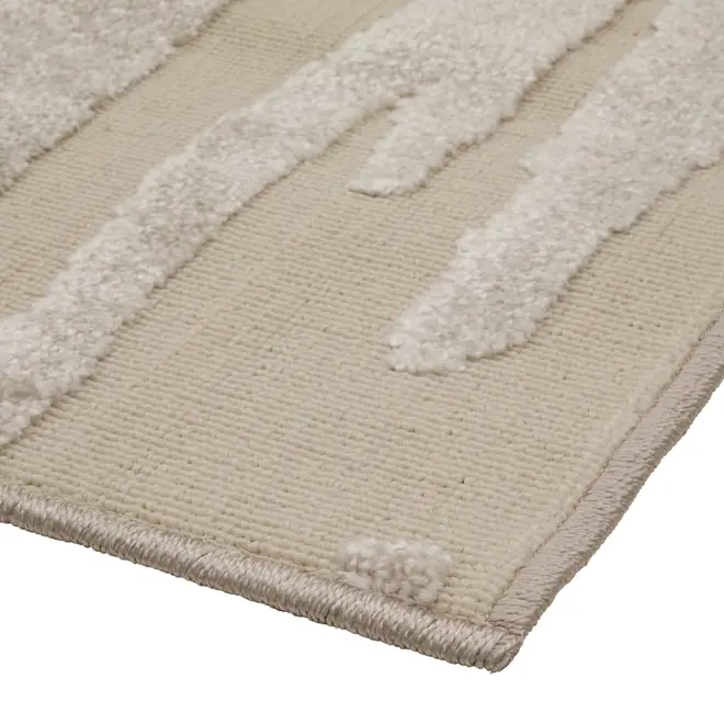 TAPETE 2 M X 2,50 M SPINDLE - BRANCO/NATURAL - Foto 4