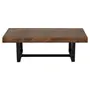 MESA DE CENTRO 1,10 M X 60 CM NIARA - PRETO/NOZES RÚSTICO - Foto 1