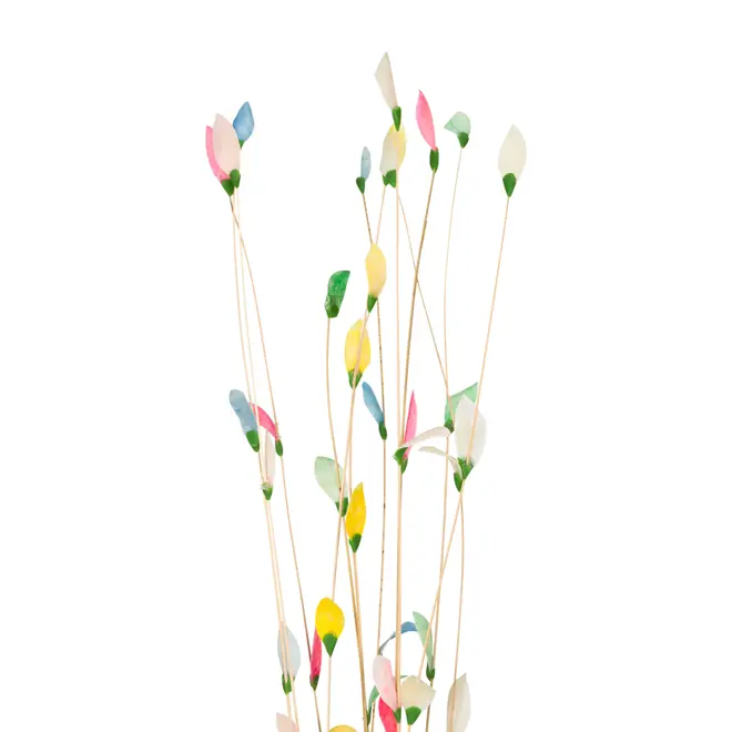 BOUQUET FOLHINHA ESCAMA DE PEIXE - BRANCO/MULTICOR - Foto 4