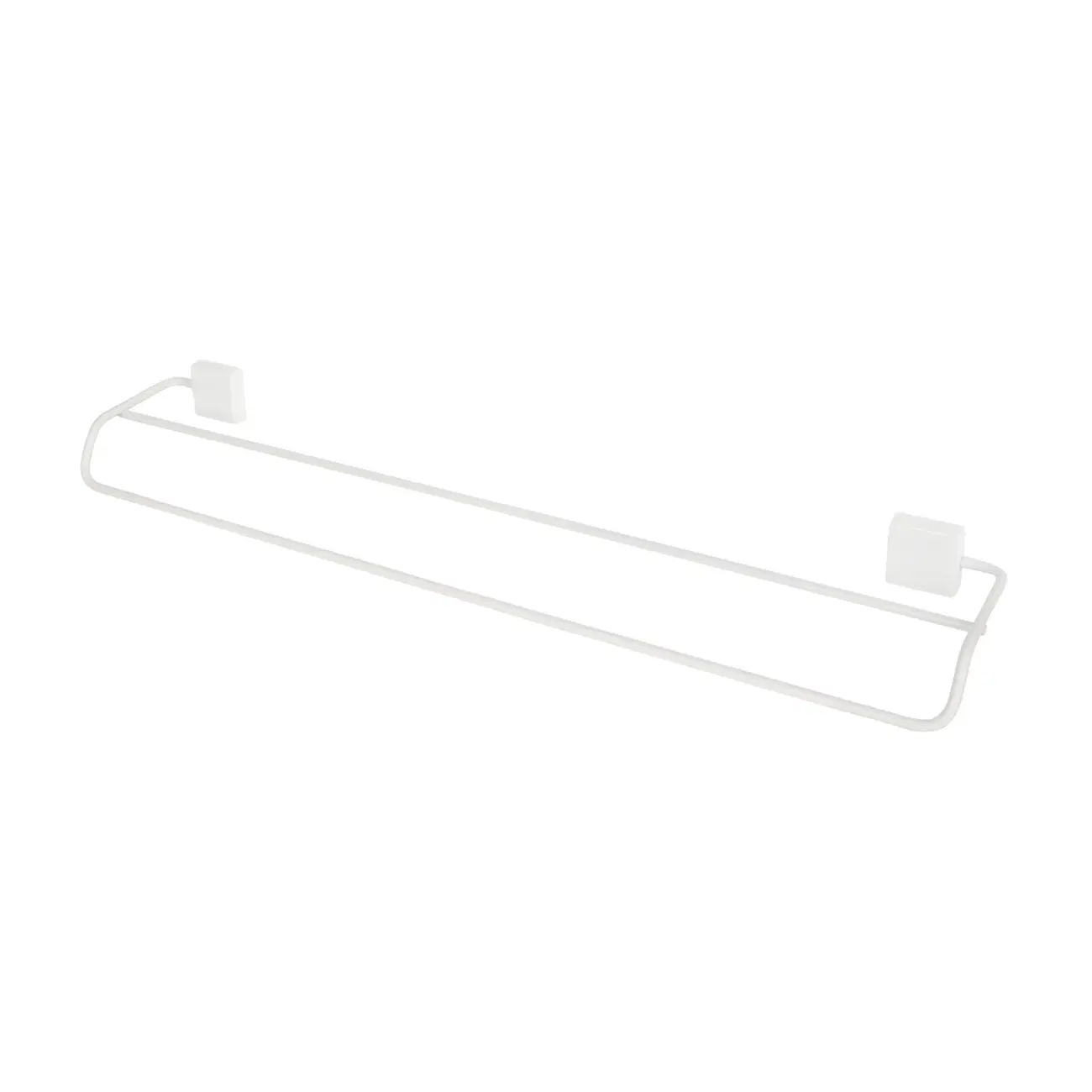 PORTA-TOALHA DUPLO 60 CM MATRIX - BRANCO - Foto 1