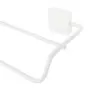 PORTA-TOALHA DUPLO 60 CM MATRIX - BRANCO - Foto 3