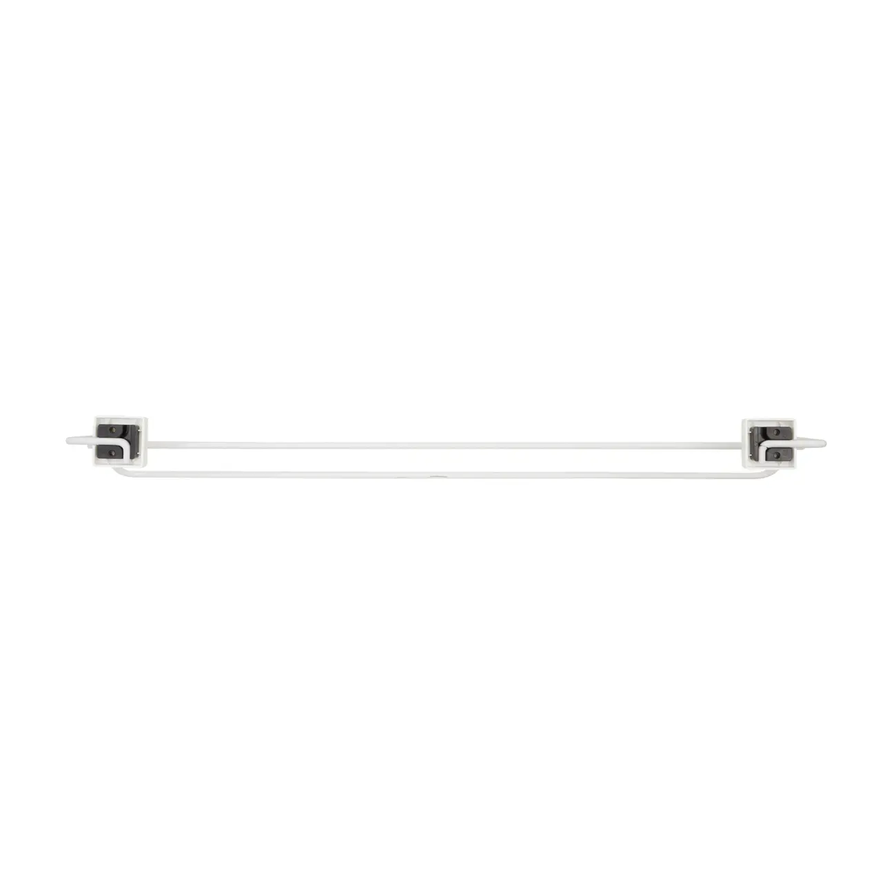 PORTA-TOALHA DUPLO 60 CM MATRIX - BRANCO - Foto 4