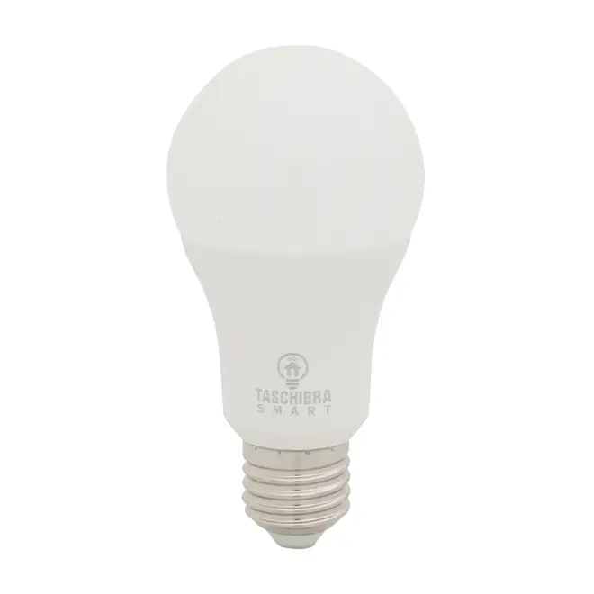 LÂMPADA LED BULBO INTELIGENTE RGB A60 E27 10W 127 220V TASCHIBRA - BRANCO/MULTICOR - Foto 1