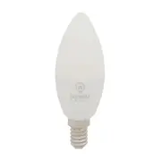 LÂMPADA VELA INTELIGENTE RGB E14 E27 6W 127 220V TASCHIBRA - BRANCO/MULTICOR - Foto 1