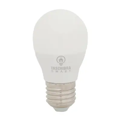 LÂMPADA BOLINHA INTELIGENTE RGB E27 6W 127 220V TASCHIBRA