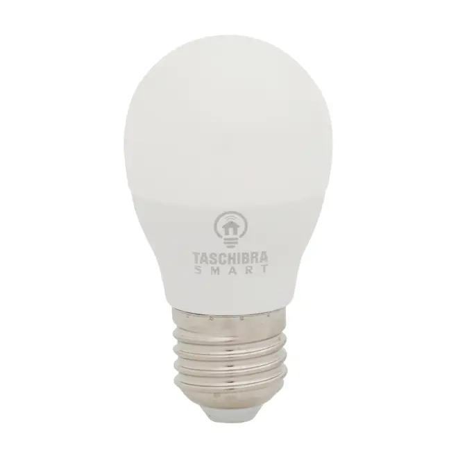 LÂMPADA BOLINHA INTELIGENTE RGB E27 6W 127 220V TASCHIBRA - BRANCO/MULTICOR - Foto 1