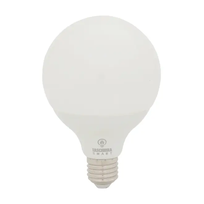 LÂMPADA INTELIGENTE RGB G95 E27 13W 127 220V TASCHIBRA - BRANCO/MULTICOR - Foto 1