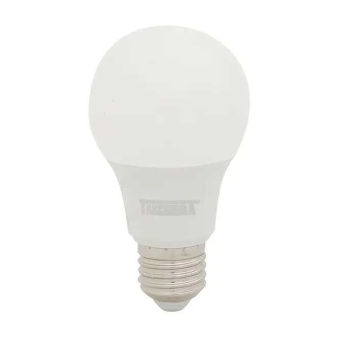 LÂMPADA LED BULBO A60 E27 7W 3000K 127 220V LUZ AMARELA TASCHIBRA - BRANCO - Foto 1