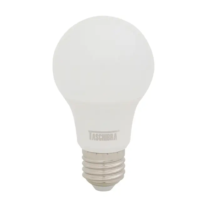 LÂMPADA LED BULBO A60 E27 9W 6500K 127 220V LUZ BRANCA TASCHIBRA - BRANCO - Foto 1