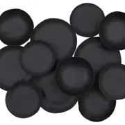 APARELHO DE JANTAR 12 PEÇAS GEO ORGÂNICO - PRETO - Foto 6