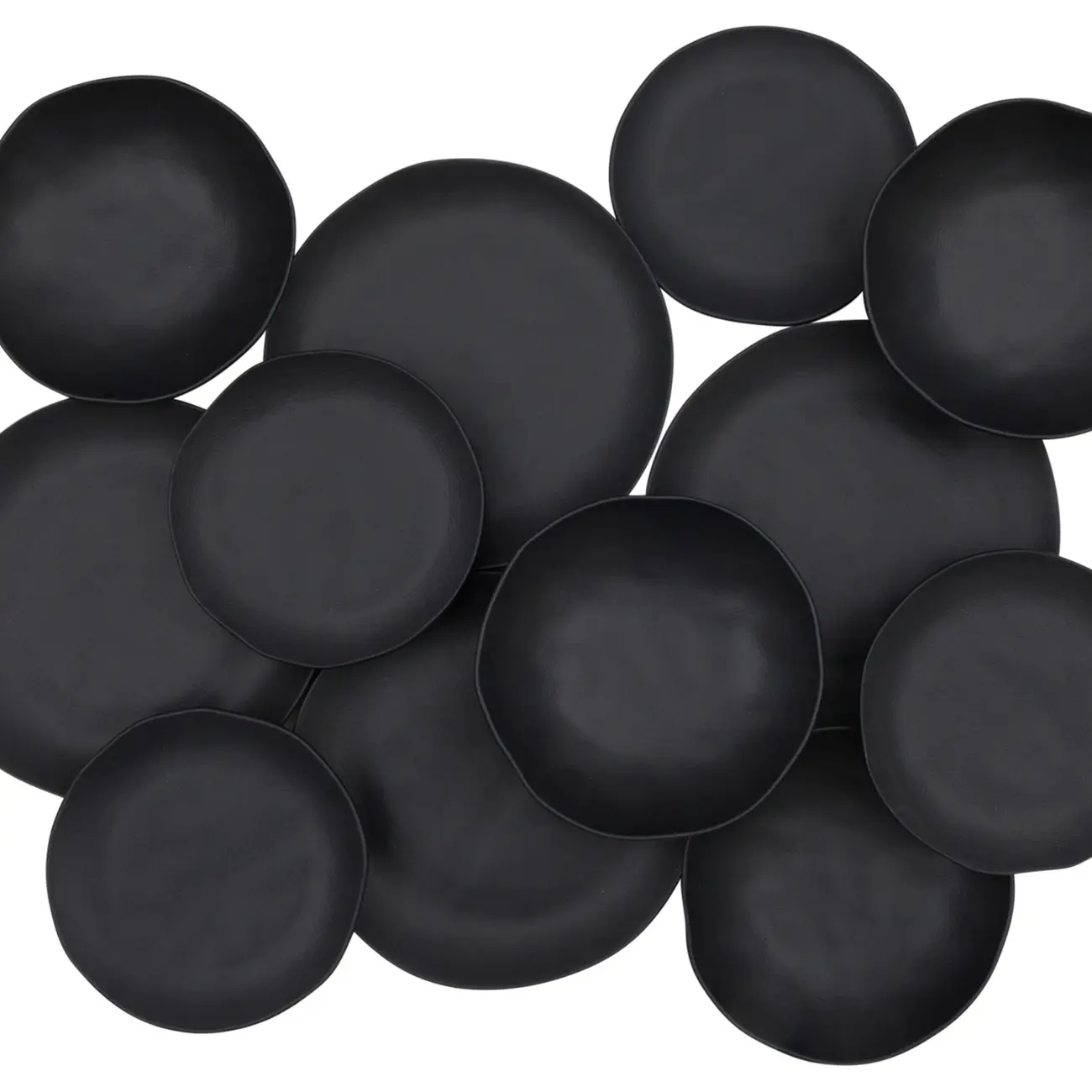 APARELHO DE JANTAR 12 PEÇAS GEO ORGÂNICO - PRETO - Foto 6