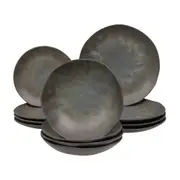 APARELHO DE JANTAR 12 PEÇAS GEO ORGÂNICO - OXIDADO VERDE - Foto 1
