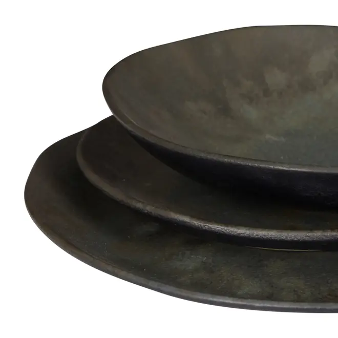 APARELHO DE JANTAR 12 PEÇAS GEO ORGÂNICO - OXIDADO VERDE - Foto 5