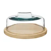 PORTA-BOLO 29 CM REPOUSO - VERDE/AMÊNDOA - Foto 1