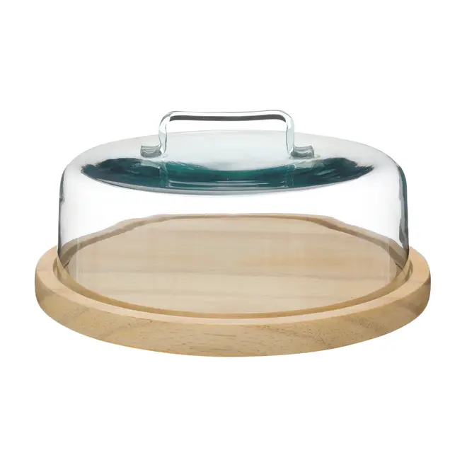 PORTA-BOLO 29 CM REPOUSO - VERDE/AMÊNDOA - Foto 1