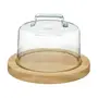PORTA-QUEIJO 19 CM REPOUSO - VERDE/AMÊNDOA - Foto 1