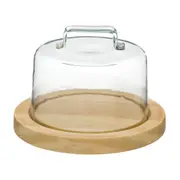 PORTA-QUEIJO 19 CM REPOUSO - VERDE/AMÊNDOA - Foto 1