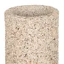 VASO DECORATIVO 30 CM CASCALHO - BRANCO/FIBRA CLARA - Foto 2