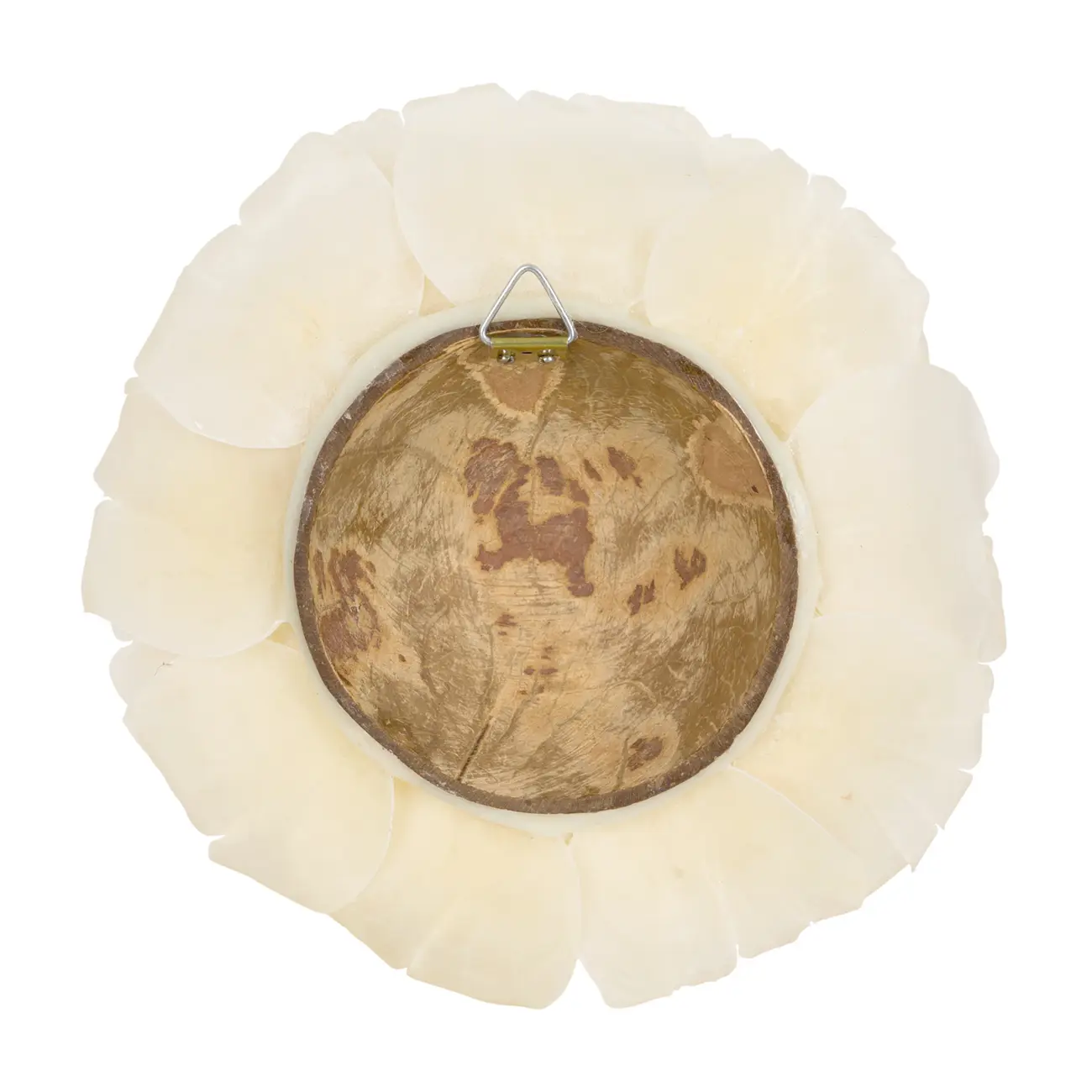 ADORNO 20 CM ESCAMA DE PEIXE ROSA - BRANCO/FIBRA CLARA - Foto 6
