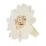 ARGOLA PARA GUARDANAPO COM 2 ESCAMA DE PEIXE MARGARIDA - BRANCO/FIBRA CLARA - Foto 2