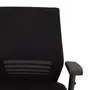 CADEIRA DE ESCRITÓRIO KEYWORD - PRETO/PRETO - Foto 4