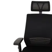CADEIRA DE ESCRITÓRIO ALTA KEYWORD - PRETO/PRETO - Foto 4