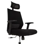 CADEIRA DE ESCRITÓRIO ALTA KEYWORD - PRETO/PRETO - Foto 6