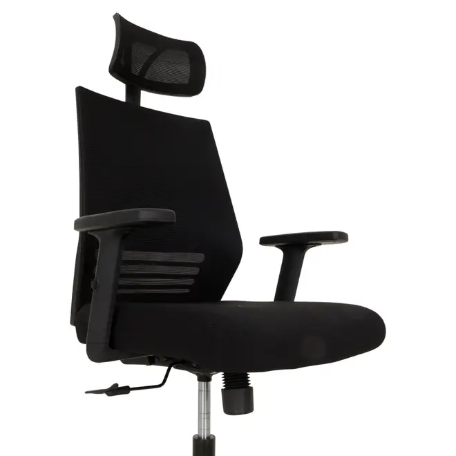 CADEIRA DE ESCRITÓRIO ALTA KEYWORD - PRETO/PRETO - Foto 6